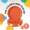 Party Solids Plastic Plates For Party Disposable Plates Heavy Duty Supplies 100 Pcs Plastic Dinnerware Sets Heavy Duty 350 GSM Disposable Dinnerware Set by Exquisite